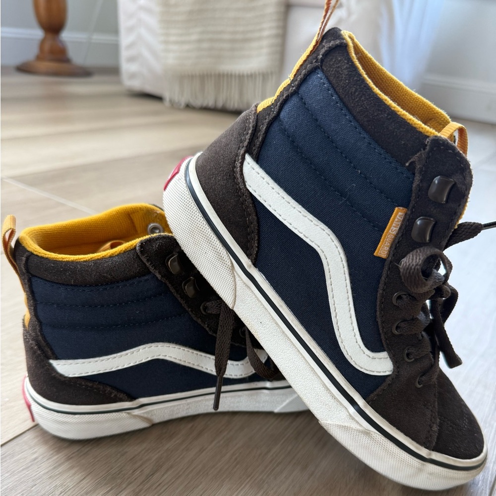 Vans Kids High-Top Sneakers - Blue and Brown